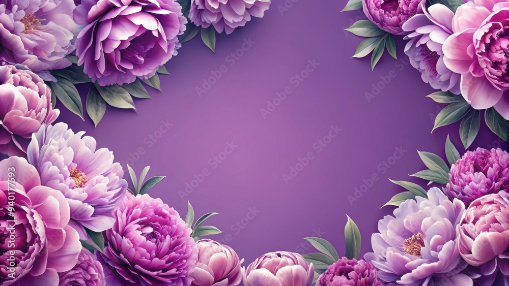 Abstract peony pattern on purple background, peony, flower, texture, abstract, purple, background, elegant, design Abstract peony pattern on purple background, peony, flower, texture, abstract, purple, background, elegant, design