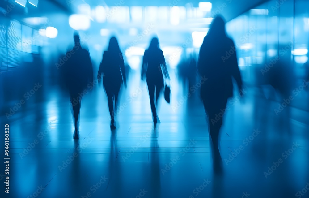 people walking Silhouette people walking Silhouette