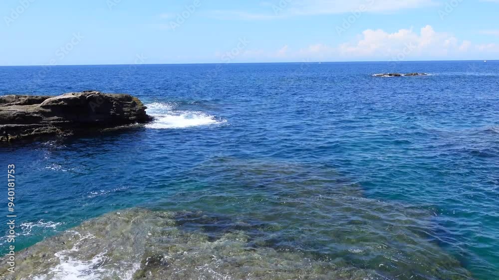 和歌山 南紀白浜の海の風景 和歌山 南紀白浜の海の風景