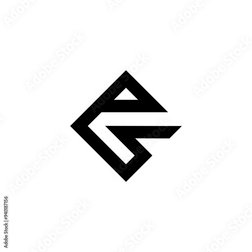 Free Download ES square logo, simple line modern sleek and minimalist - GFXLoad