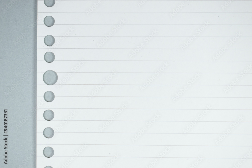 line paper texture on grey background, blank sheet notebook line paper texture on grey background, blank sheet notebook