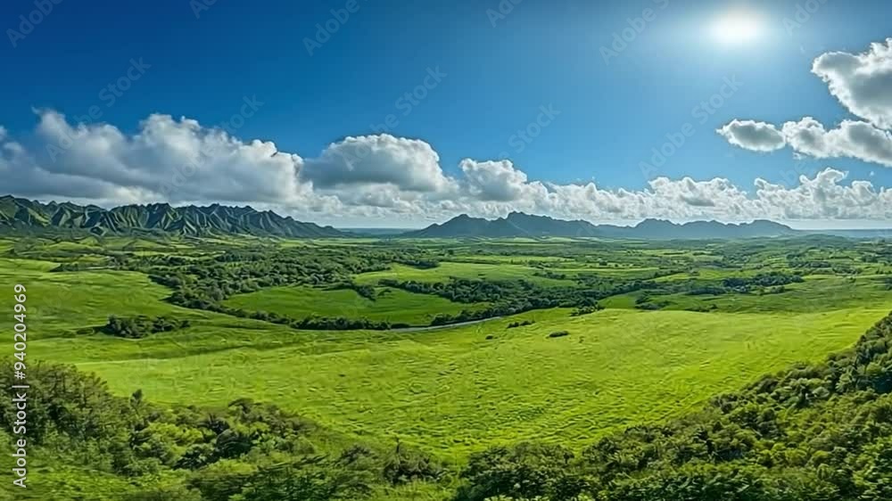 Expansive panoramic views of lush green valleys and rolling hills under vast, cloud-filled skies.
Expansive panoramic views of lush green valleys and rolling hills under vast, cloud-filled skies.