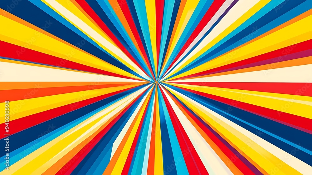 Abstract Colorful Radial Stripes Background Abstract Colorful Radial Stripes Background