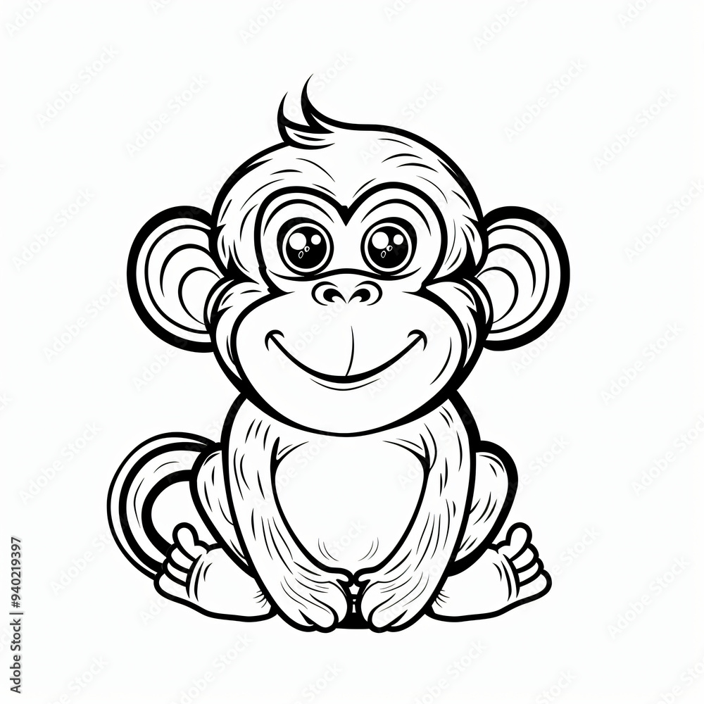 Leopard children coloring book page Leopard children coloring book page