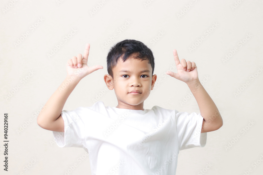 happy little boy isolated on white background. happy little boy isolated on white background.