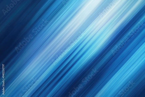 Blue blurred gradient background banner. Mixed motion texture. Panoramic web header. Wide screen abstract diagonal lines wallpaper , ai