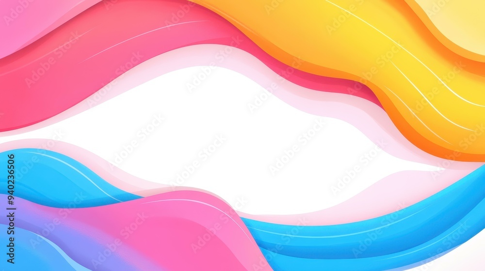 A vibrant flat illustration features a lively liquid wave, merging bold textures in a playful cartoon aesthetic. A vibrant flat illustration features a lively liquid wave, merging bold textures in a playful cartoon aesthetic.
