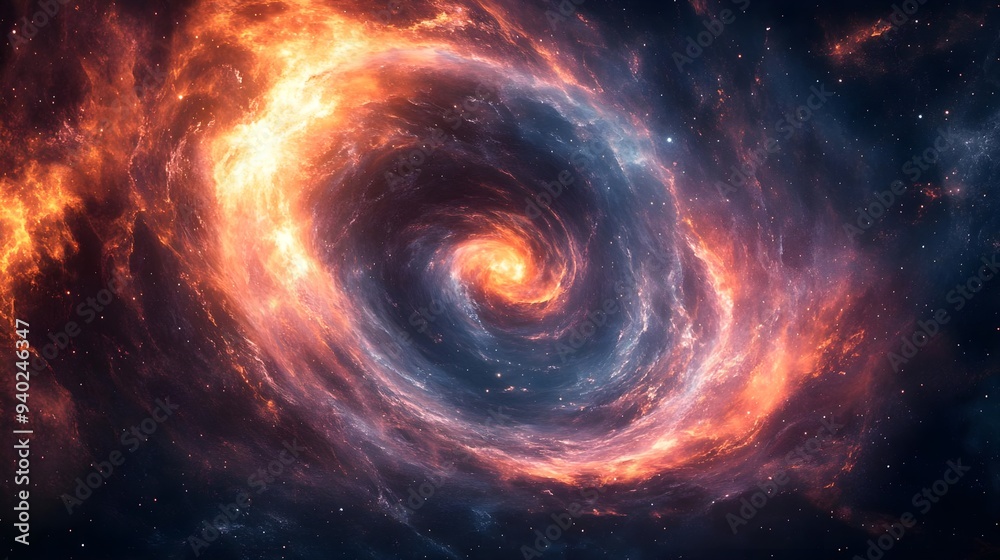 Cosmic Spiral Galaxy Nebula Space Background Cosmic Spiral Galaxy Nebula Space Background