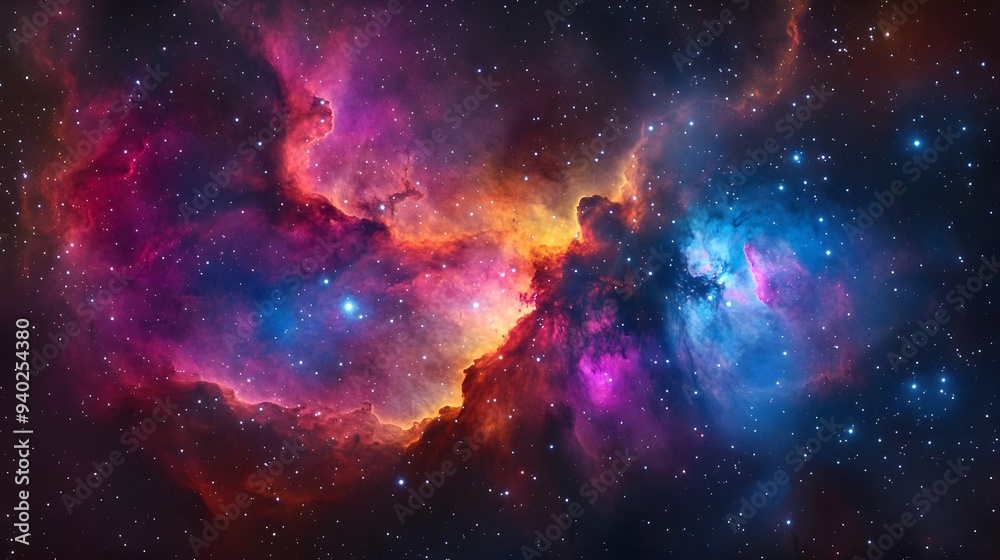 Cosmic Nebula Space Background With Stars Cosmic Nebula Space Background With Stars