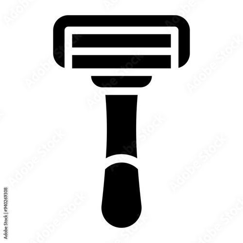 razor blade glyph icon