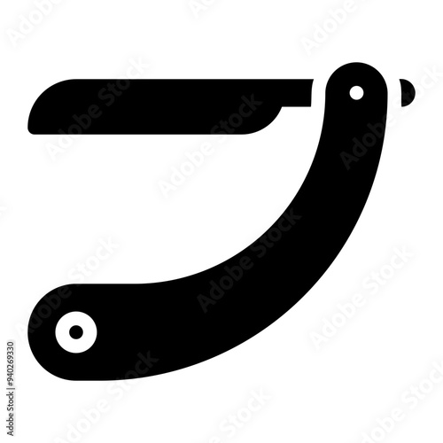 razor glyph icon