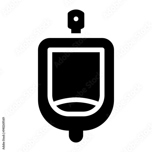 urinal glyph icon