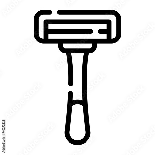 razor blade line icon