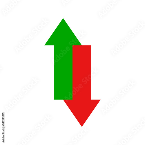 Free Download Green arrow up and red arrow down - GFXLoad