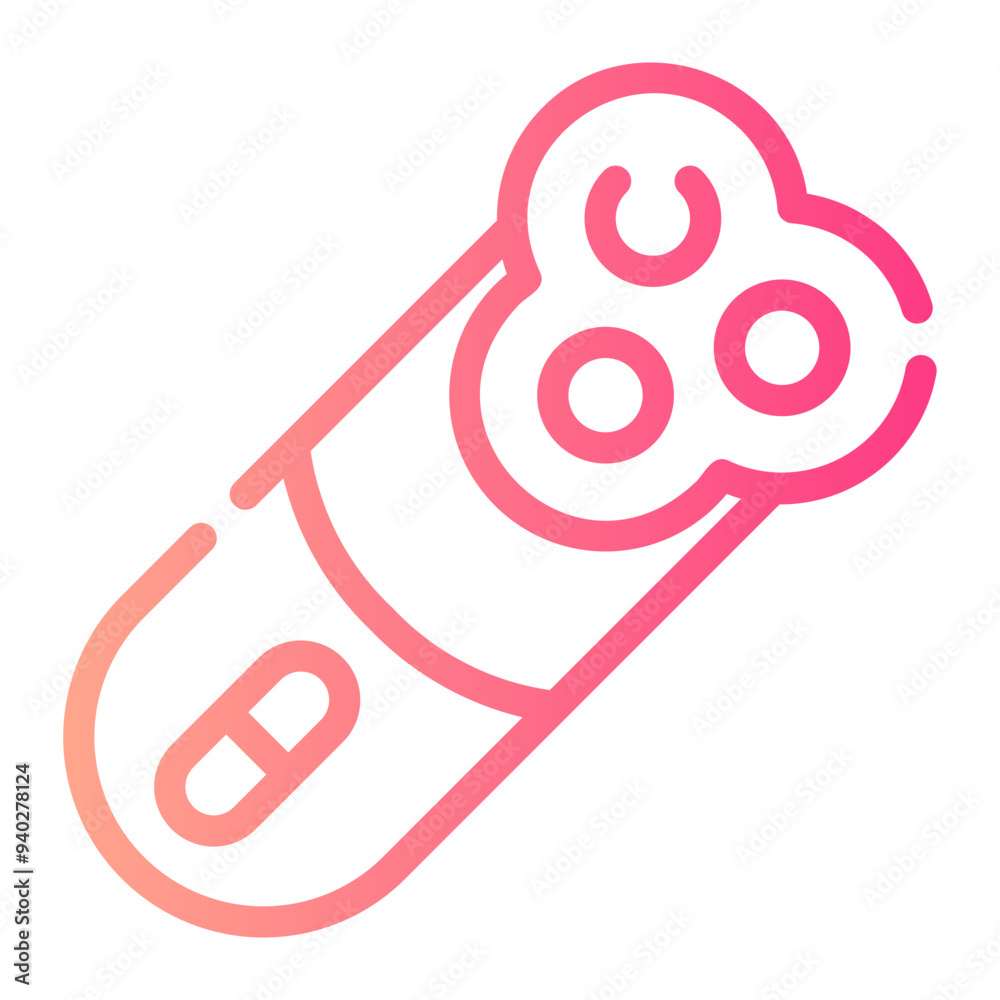 electric razor gradient icon electric razor gradient icon