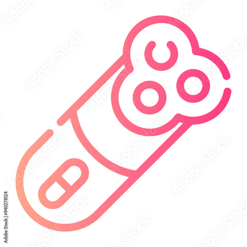 electric razor gradient icon