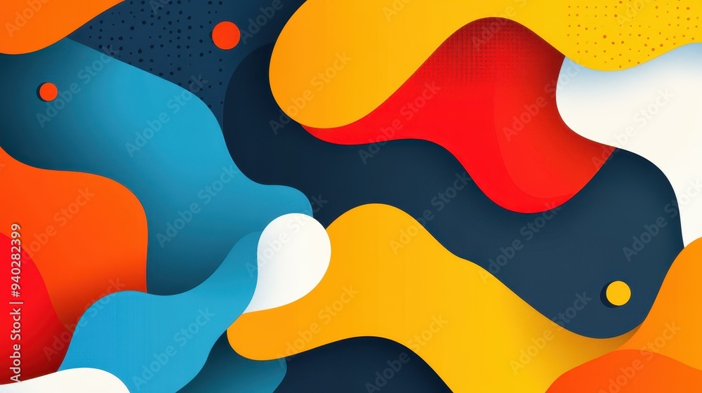 A striking dark abstract background showcasing modern flat illustrations with unique textures in a vibrant cartoon style. A striking dark abstract background showcasing modern flat illustrations with unique textures in a vibrant cartoon style.