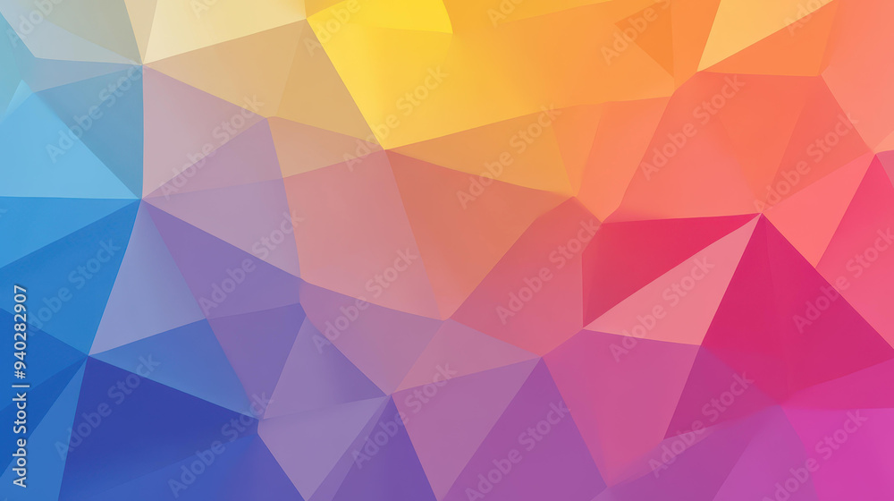 Explore a vibrant low poly gradient backdrop in vibrant hues, perfect for modern design projects and illustrations. Explore a vibrant low poly gradient backdrop in vibrant hues, perfect for modern design projects and illustrations.