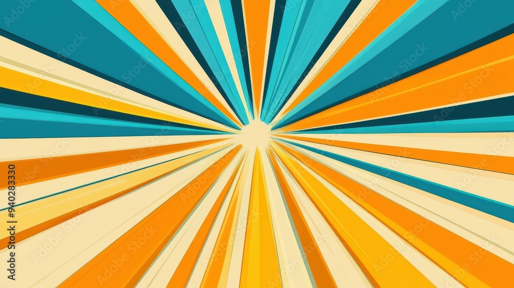 Bright rays burst forth in a pop art style, featuring a vibrant yellow retro background that adds depth and texture. Bright rays burst forth in a pop art style, featuring a vibrant yellow retro background that adds depth and texture.