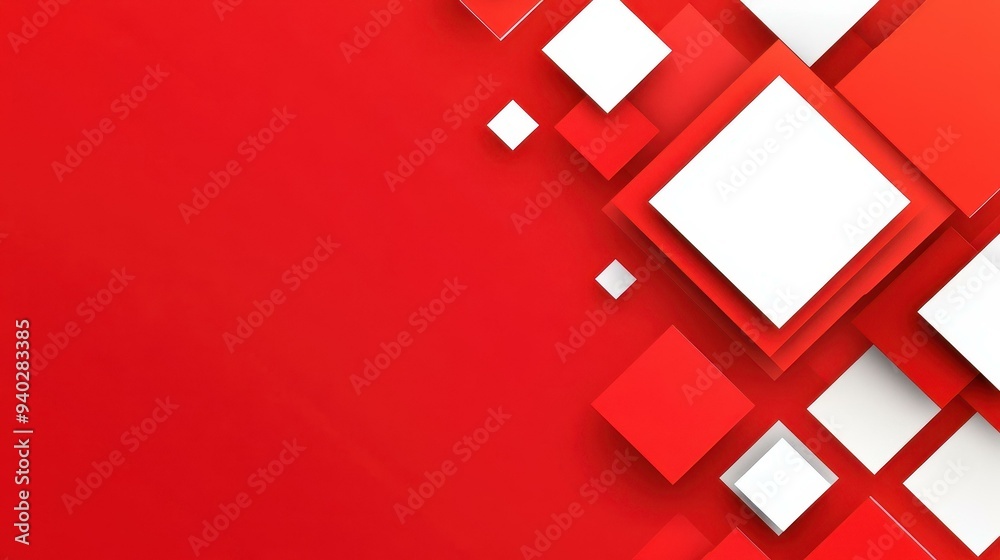 Bold red backdrop features a striking white square shape, perfect for modern banners and eyecatching visuals. Bold red backdrop features a striking white square shape, perfect for modern banners and eyecatching visuals.