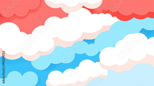 Discover vibrant cloud backgrounds with unique anime and manga aesthetics, bringing life to your digital canvas. photo