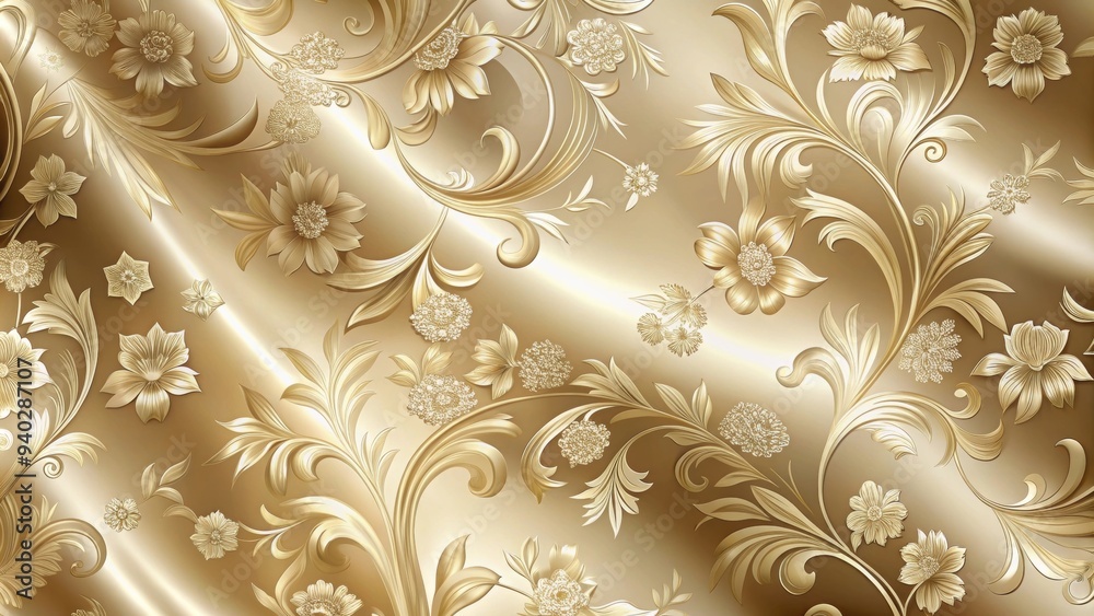 Elegant silk background with a repeated floral pattern, silk, background, elegant, luxurious, fabric, texture, floral, pattern Elegant silk background with a repeated floral pattern, silk, background, elegant, luxurious, fabric, texture, floral, pattern