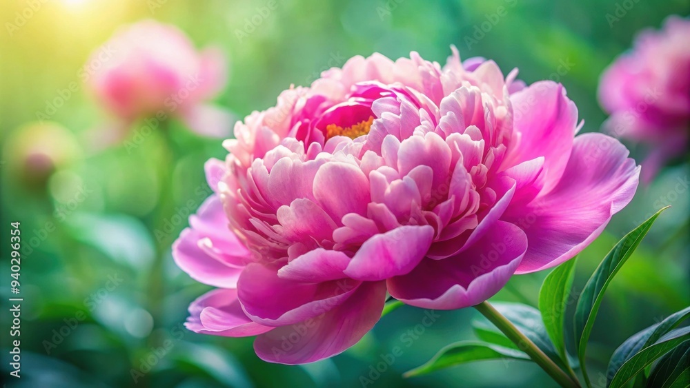 Close up of pink peony flower with delicate petals and vibrant colors, floral, plant, blooming, close-up, macro, nature, pink Close up of pink peony flower with delicate petals and vibrant colors, floral, plant, blooming, close-up, macro, nature, pink