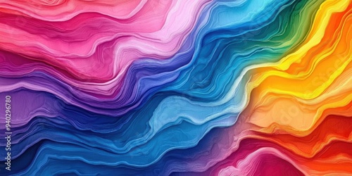 Wallpaper Mural Abstract Rainbow Swirls Torontodigital.ca