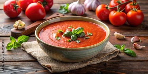 Fototapeta Naklejka Na Ścianę i Meble -  Cold tomato soup