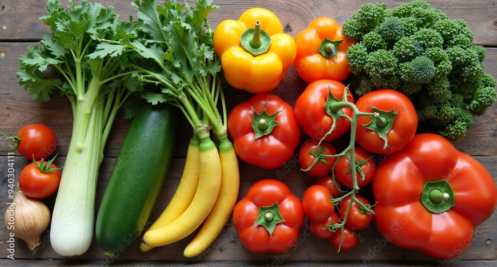 fresh vegetables on the table fresh vegetables on the table