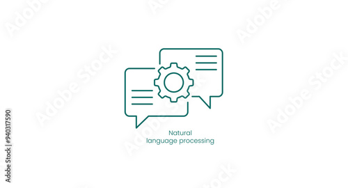 Natural Language Processing Vector Icon