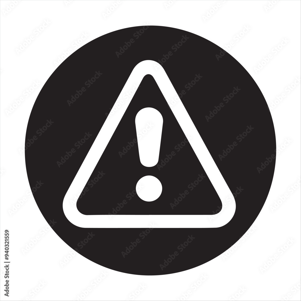 No Entry icon silhouette vector style with white background