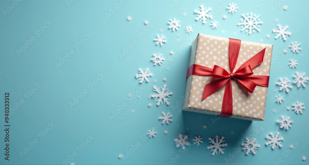 Obraz premium christmas background with gift box