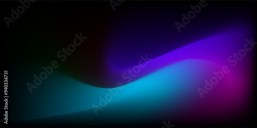 abstract vector colorful gradient background with flowing purple, blue, and teal colors blending smoothly on a dark backdrop