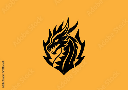 Dragon Logo, fire dragon, dragons, flying dragon, gaming dragon, game logo, game dragon, dragon head, dragon head logo, angry dragon, fire fly, flying dragon