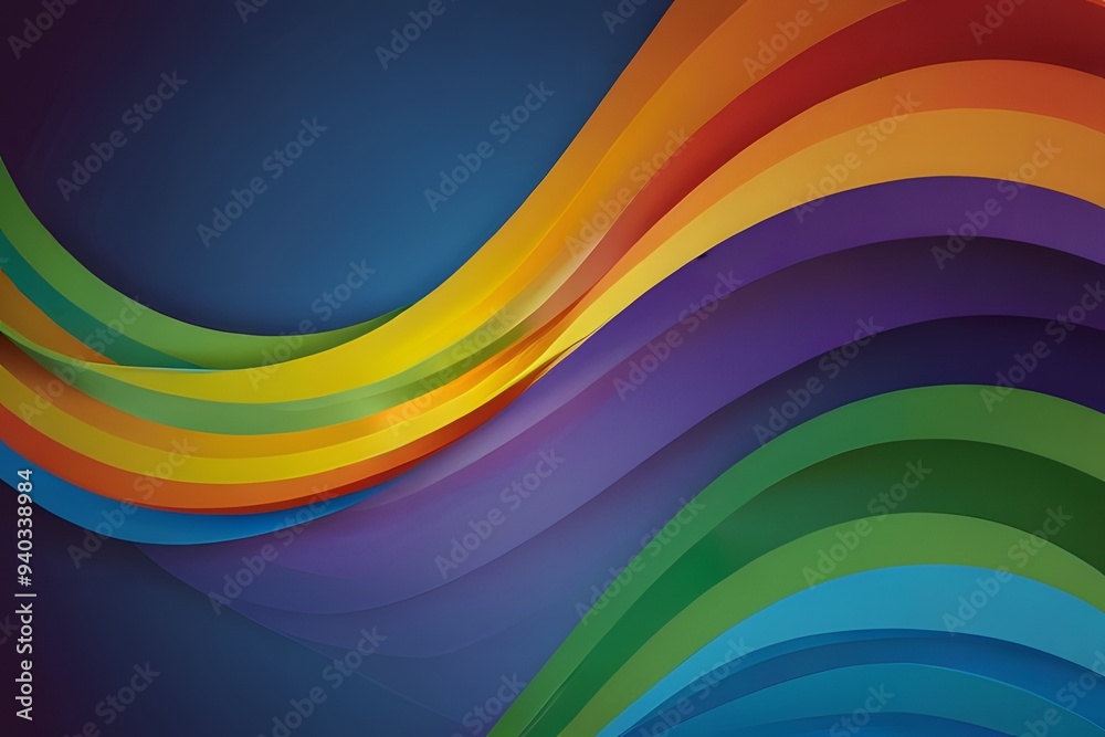 Fototapeta premium Modern orange gradient curve liquid background 