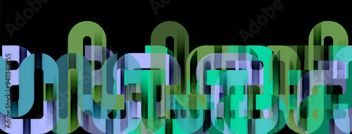 Lines, abstract letter style design background. Geometric vector Illustration For Wallpaper, Banner, Background, Card, Book Illustration, landing page