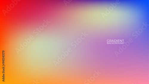 Gradient mesh abstract background. Futuristic holographic backdrop with gradient mesh. 90s, 80s retro style. suit for banner, cover, brochure, flyer, poster design, wallpaper, mobile screen, card.