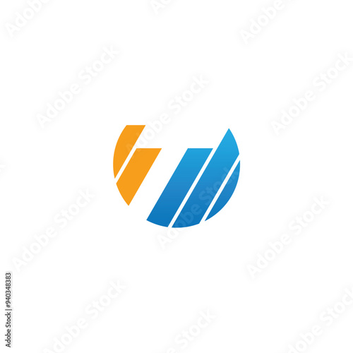 Round line stripe colored business logo Free Download Round line stripe colored business logo - GFXLoad