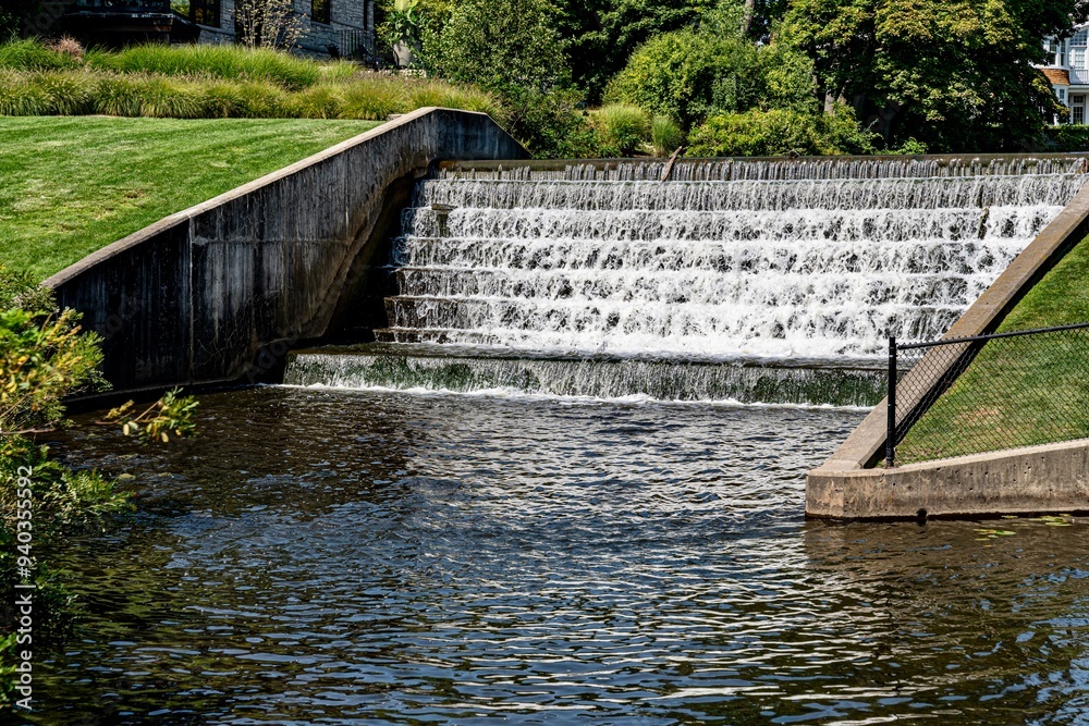 Quarton Lake Park and the Rouge River on a Summer day