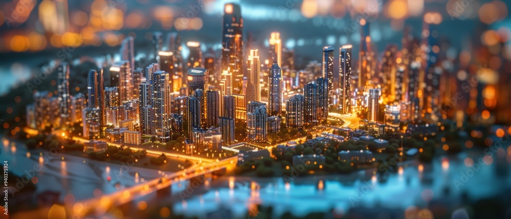 Fototapeta premium Revolutionizing Urban Planning with an AI-Powered Smart City Platform