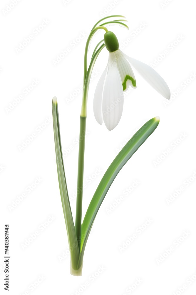 Snowdrop flowers isolated on white background Snowdrop flowers isolated on white background