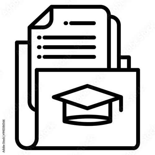 Training Document Icon For Design Elements