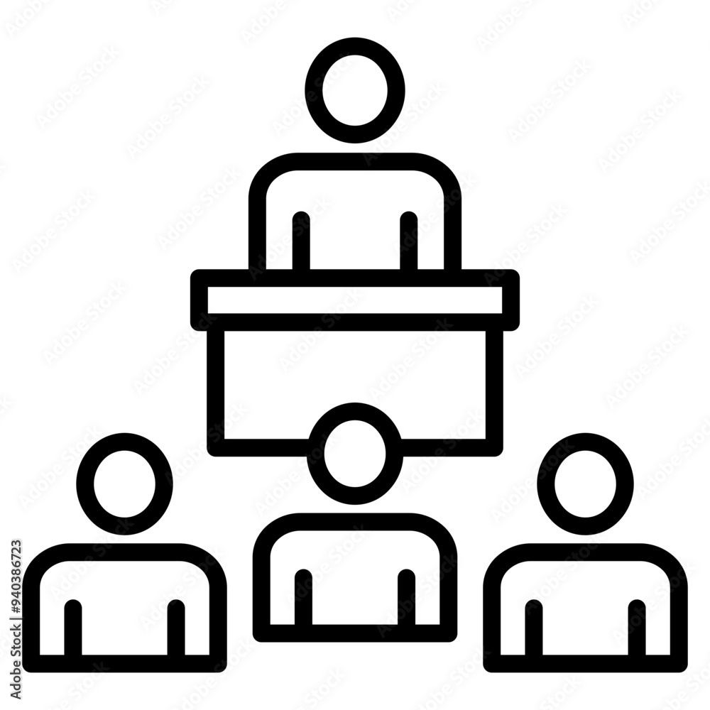 Fototapeta premium Career Training Icon For Design Elements