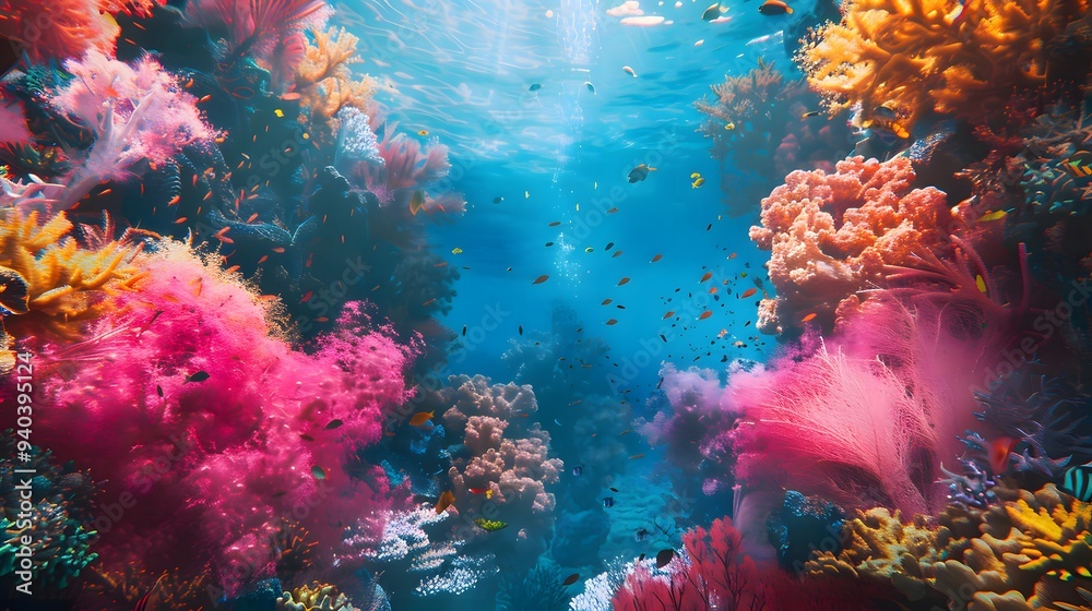 Vibrant Underwater Coral Reef