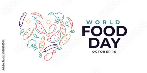 World food day illustration template design