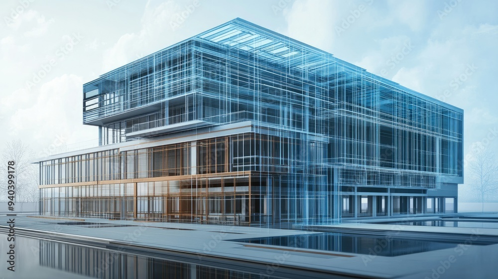 Innovative building design with virtual overlays