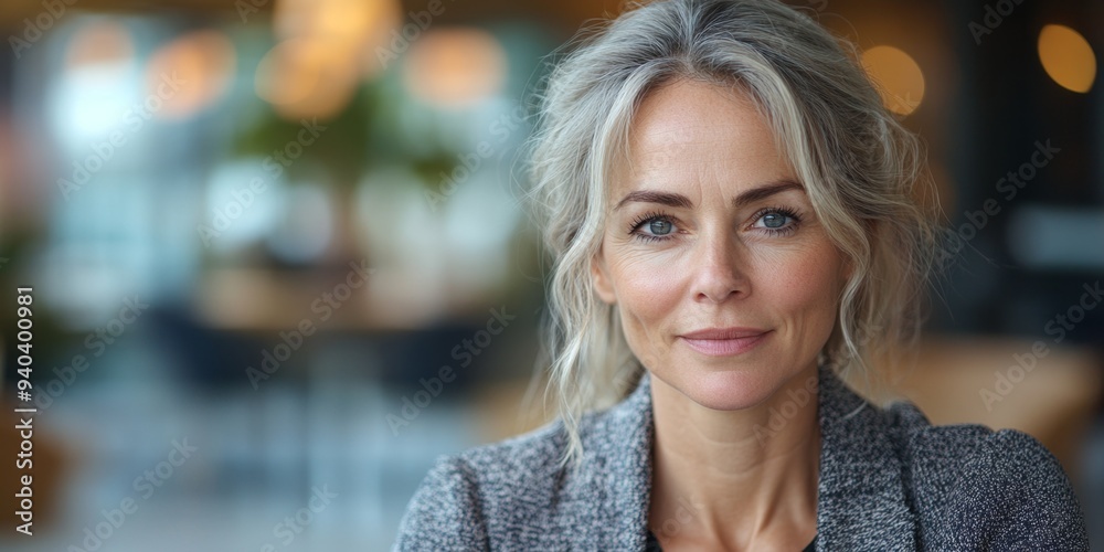 Confident Mid-Career Businesswoman: Executive HR Manager Leading Office Meeting. Professional Portrait of Successful Female Entrepreneur in Corporate Setting. Elegant and Empowering Image for Business Confident Mid-Career Businesswoman: Executive HR Manager Leading Office Meeting. Professional Portrait of Successful Female Entrepreneur in Corporate Setting. Elegant and Empowering Image for Business
