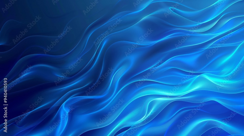 Gradient abstract blue background with soft, flowing color transitions and subtle light effects, ideal for modern digital designs, website banners, and creative backgrounds