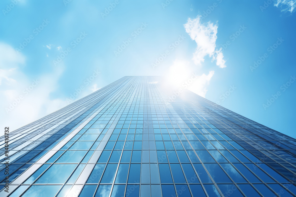 Background of Bottom view of office building in a city scape. Background of Bottom view of office building in a city scape.